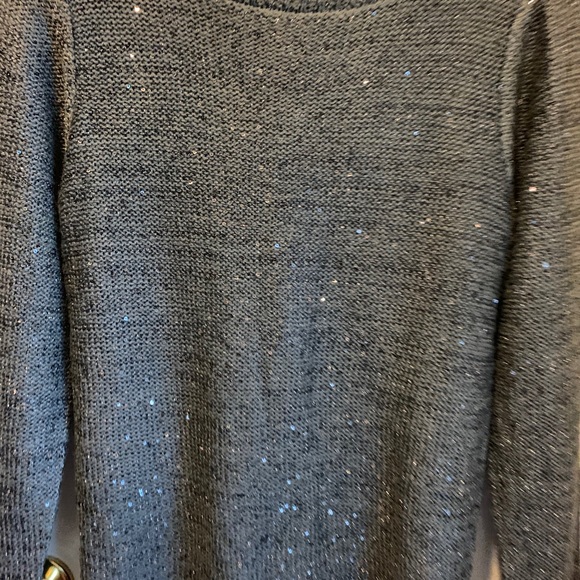 Gray with glitter sweater - Picture 2 of 7